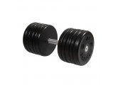 Гантель классик MB Barbell с вращающейся ручкой 53 кг MB-FdbEM-B53