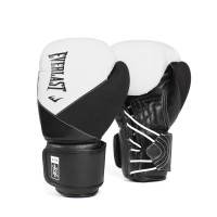 Перчатки тренировочные Everlast Protex PU 12oz P00003365 белый\черный