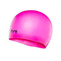 Шапочка для плавания подростковая TYR Wrinkle Free Junior Silicone Cap LCSJR-693 розовый