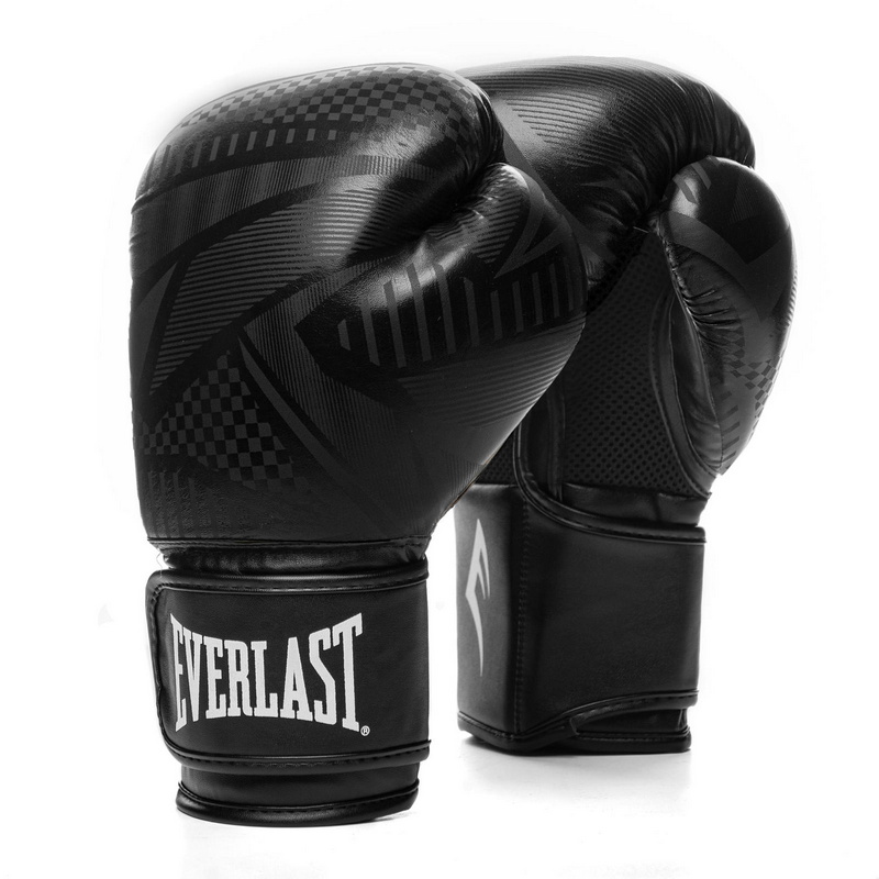 Перчатки тренировочные Everlast Spark 10oz черн/гео. 800_800