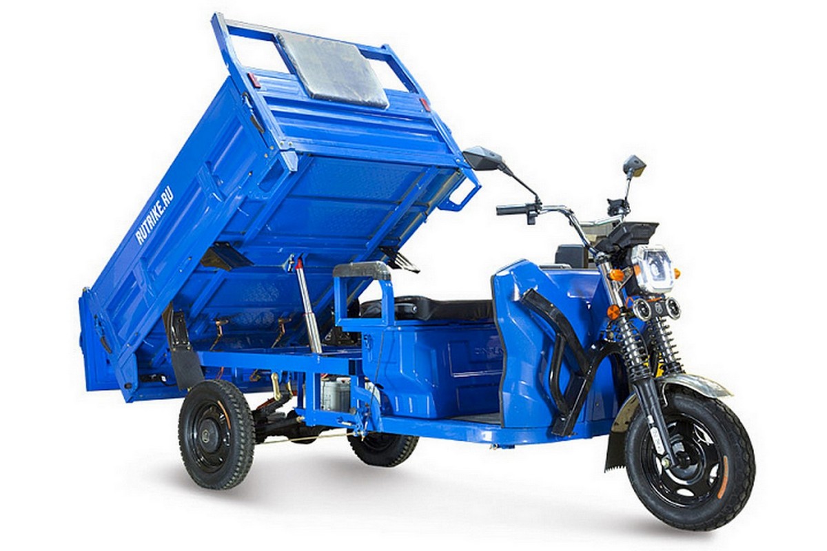 Грузовой электрический трицикл RuTrike D5 1700 гидравлика (60V1200W) 024732-2798 темно-зеленый 1200_800