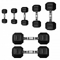 Гантель 10кг Perform Better Rubber Encased Hex Dumbbells 4137-10\BK-10-00 120_120