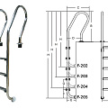 Лестница для бассейнов серии F F204 ПТК Спорт 021-0533 120_120